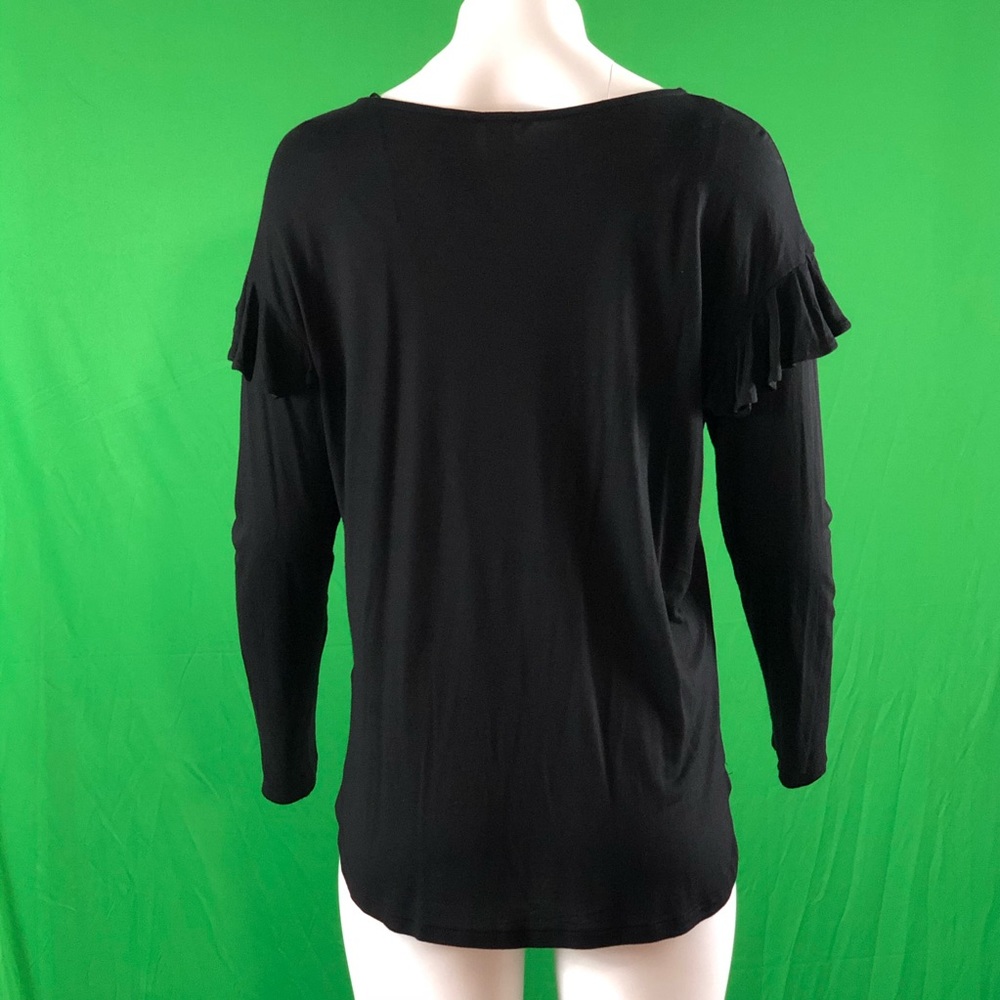 Drop Shoulder Ruffle Top - Picture 4 of 7